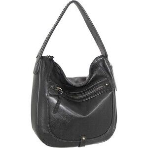 Nino Bossi Handbags - Aisling Hobo, Black Vintage Leather